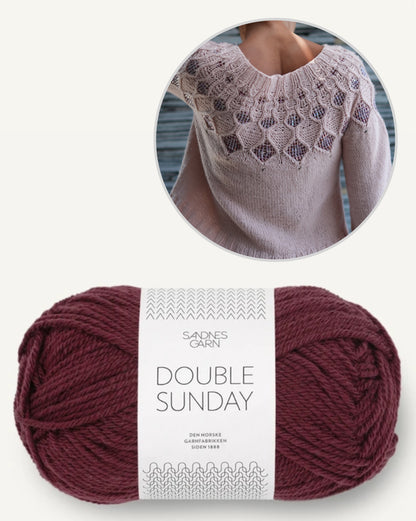 Kaleidoscope Sweater | glitzer Perlen und Double Sunday von Sandnes Garn