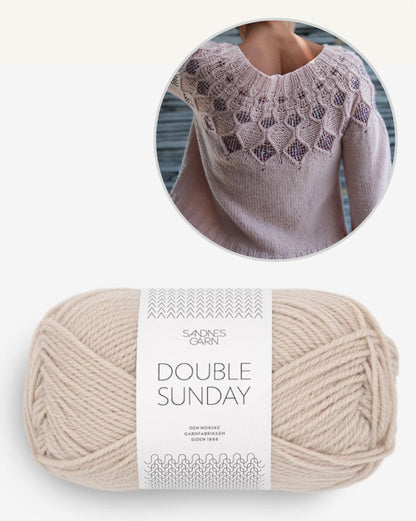 Kaleidoscope Sweater | glitzer Perlen und Double Sunday von Sandnes Garn