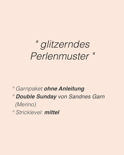 Kaleidoscope Sweater | glitzer Perlen und Double Sunday von Sandnes Garn
