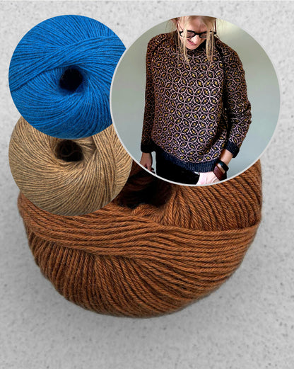 Kaleidoscope Sweater | all over zartes Muster aus Puno Winikunka von Pascuali