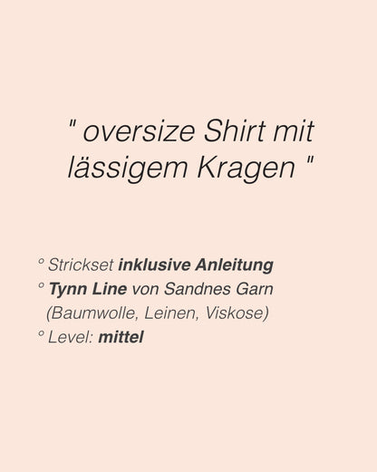 Kamille Tee | lässig oversize aus Tynn Line von Sandnes Garn