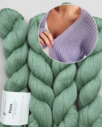 Katie Cardigan | klassisch im Halbpatent aus Pinta von Pascuali