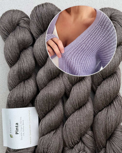 Katie Cardigan | klassisch im Halbpatent aus Pinta von Pascuali