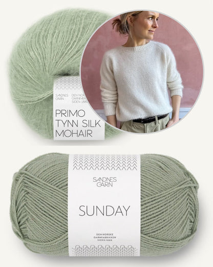 Kein Schnickschnack Pullover | lässiger Klassiker aus Sunday und Primo Tynn Silk Mohair von Sandnes Garn