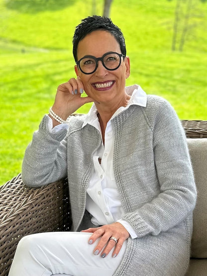 Catelyn Cardigan | lässig schlichter Mantel aus Pinta und Mohair Bliss von Pascuali