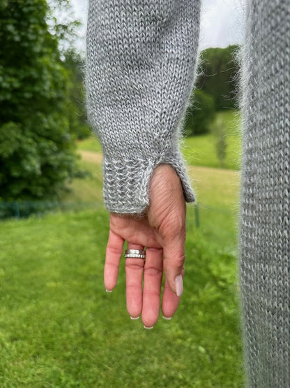 Catelyn Cardigan | lässig schlichter Mantel aus Pinta und Mohair Bliss von Pascuali