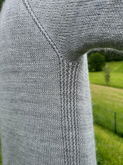 Catelyn Cardigan | lässig schlichter Mantel aus Pinta und Mohair Bliss von Pascuali