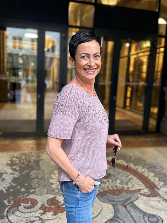 Cersei Tee | leichtes Muster mit Kaschmir aus Sole von Pascuali