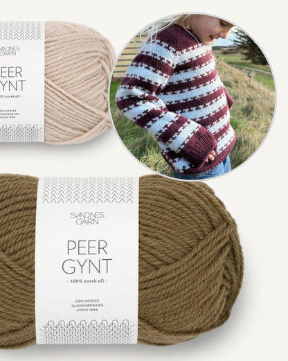 PetiteKnit Key Sweater Kids mit Peer Gynt von Sandnes Garn 9