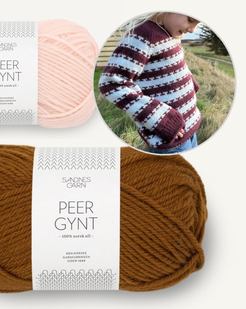 PetiteKnit Key Sweater Kids mit Peer Gynt von Sandnes Garn 8