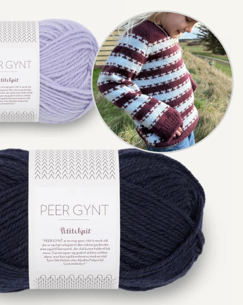 PetiteKnit Key Sweater Kids mit Peer Gynt von Sandnes Garn 7