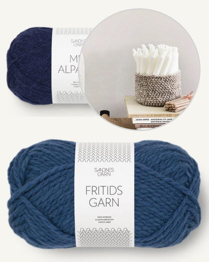 Kleiner Korb | super einfach aus Fritidsgarn und Mini Alpakka von Sandnes Garn