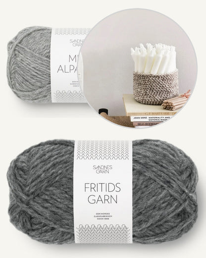 Kleiner Korb | super einfach aus Fritidsgarn und Mini Alpakka von Sandnes Garn