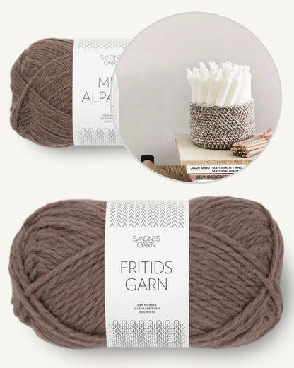 Kleiner Korb | super einfach aus Fritidsgarn und Mini Alpakka von Sandnes Garn