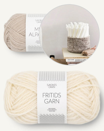 Kleiner Korb | super einfach aus Fritidsgarn und Mini Alpakka von Sandnes Garn