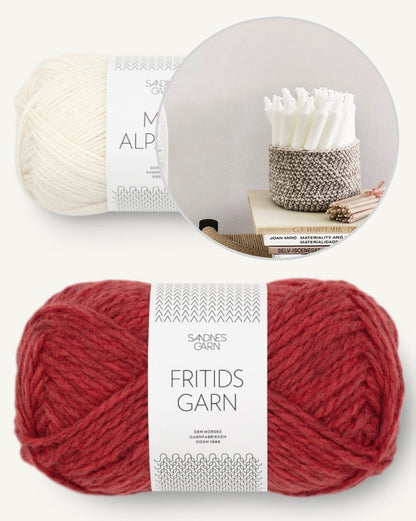 Kleiner Korb | super einfach aus Fritidsgarn und Mini Alpakka von Sandnes Garn