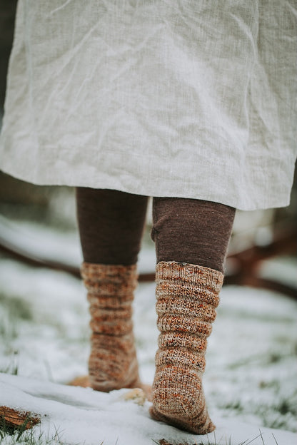 Calluna Socken | einfach weiches Strukturmuster