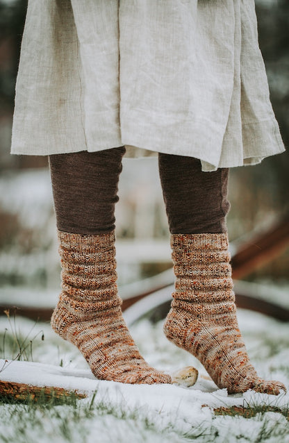 Calluna Socken | einfach weiches Strukturmuster