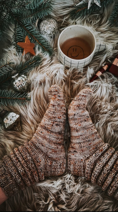 Calluna Socken | einfach weiches Strukturmuster