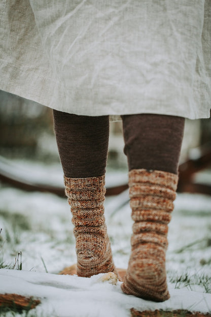 Calluna Socken | einfach weiches Strukturmuster