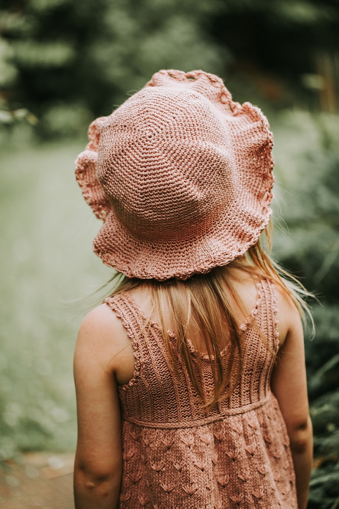 Hut Flora von Kleinigkeitenliebe mit Crealino von Lang Yarns 7