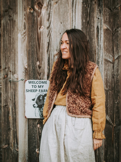 Mellow Vest Chunky | verspielter Lagen Look aus Teddy Dear und Brisa