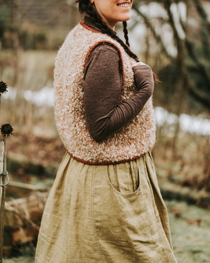 Mellow Vest Chunky | verspielter Lagen Look aus Teddy Dear und Brisa