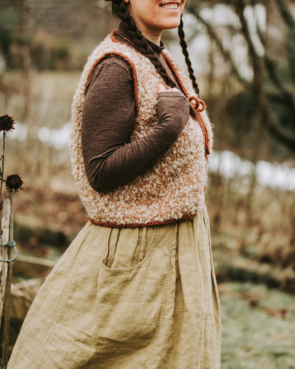 Mellow Vest Chunky | verspielter Lagen Look aus Teddy Dear und Brisa