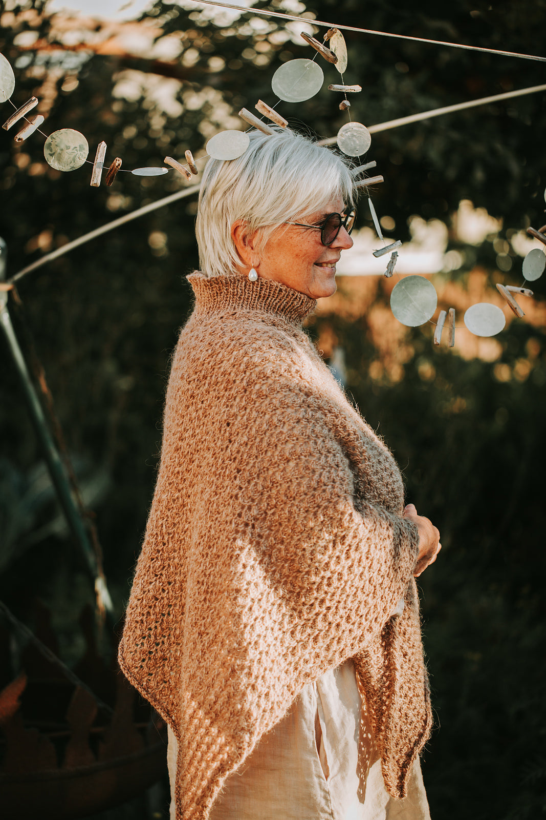 Poncho Akina von Kleinigkeitenliebe mit Alpakka Ull von Sandnes Garn 3