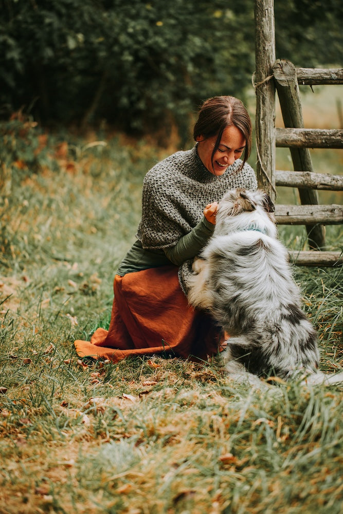 Poncho Akina von Kleinigkeitenliebe mit Alpakka Ull von Sandnes Garn 4