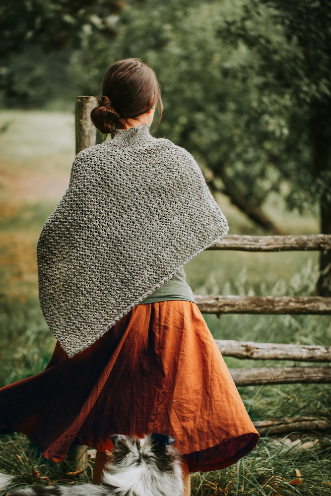 Poncho Akina von Kleinigkeitenliebe mit Alpakka Ull von Sandnes Garn 6