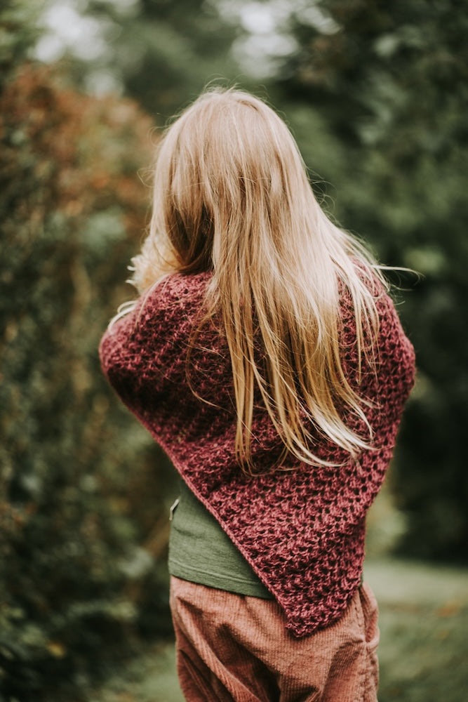 Poncho Akina Kids von Kleinigkeitenliebe mit Poppy von Sandnes Garn 6