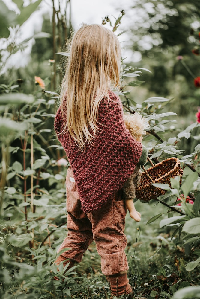 Poncho Akina Kids von Kleinigkeitenliebe mit Poppy von Sandnes Garn 7