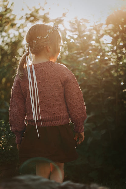 Wiesenblume Cardigan Kinder | märchenhafte Jacke aus Sole von Pascuali