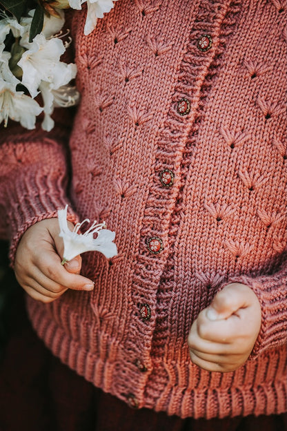 Wiesenblume Cardigan Kinder | märchenhafte Jacke aus Sole von Pascuali