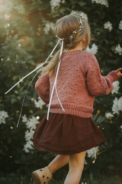 Wiesenblume Cardigan Kinder | märchenhafte Jacke aus Sole von Pascuali