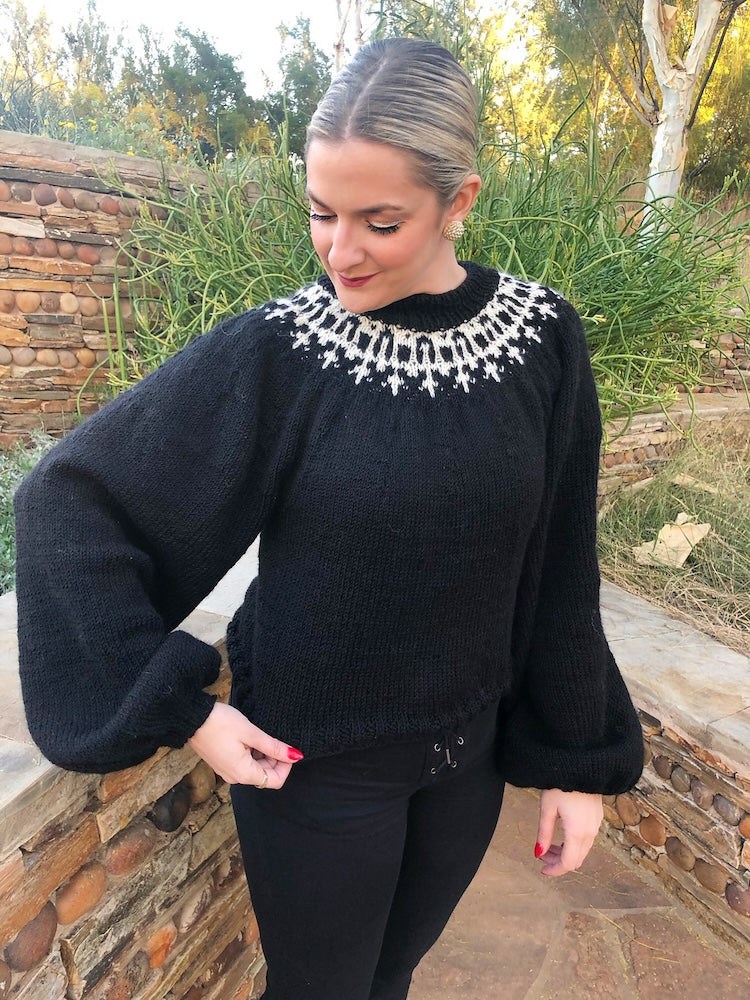 Knitorious RBG Sweater von Park Williams mit Alpakka Ull von Sandnes Garn 3