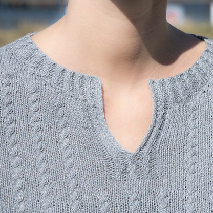 Edwardian Tee | feine Zöpfe aus Tynn Line von Sandnes Garn