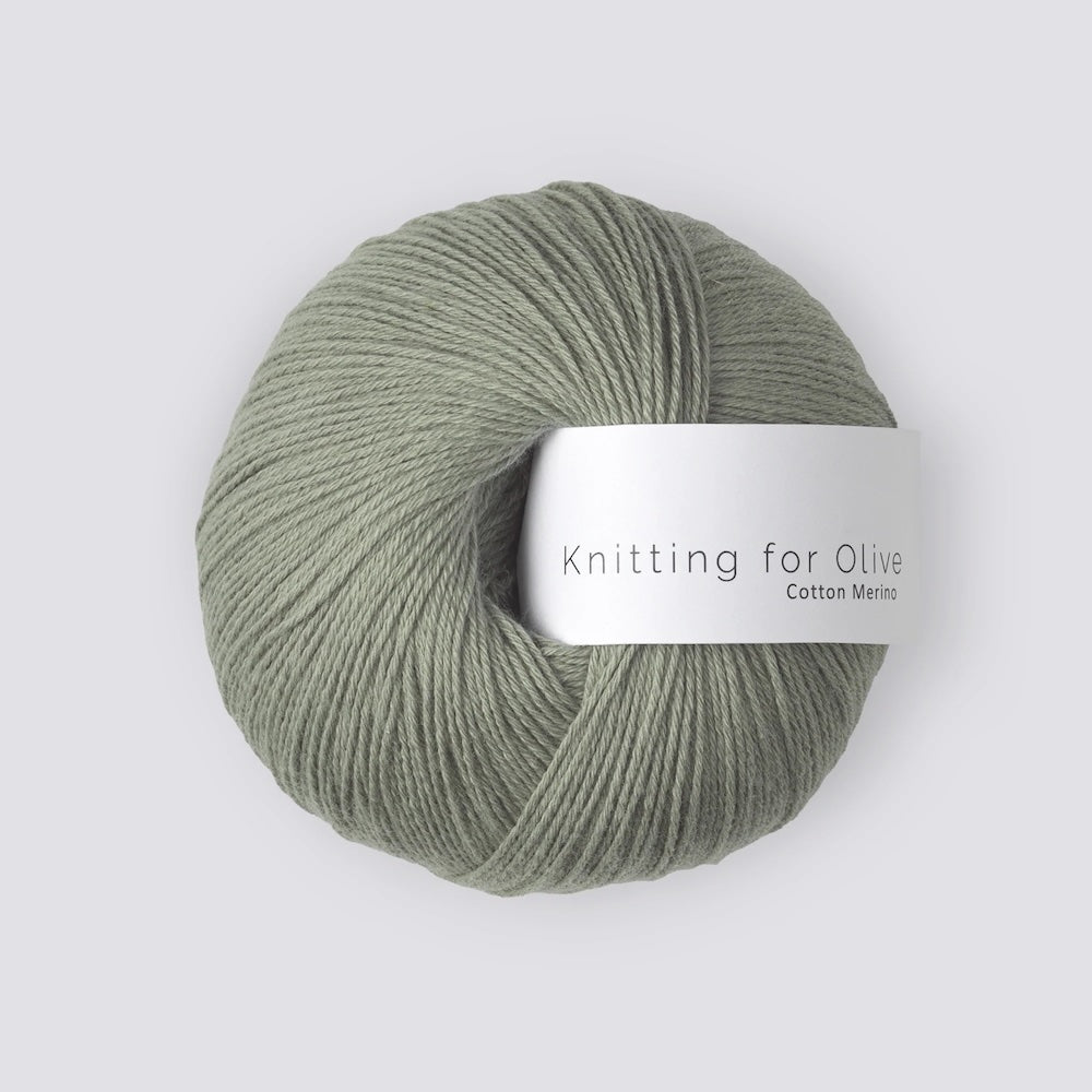 Knitting for Olive Cotton Merino Farbe dusty artichoke