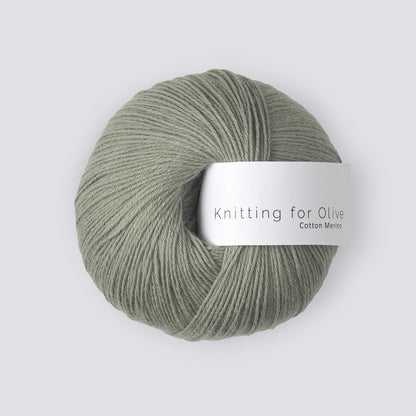 Knitting for Olive Cotton Merino Farbe dusty artichoke