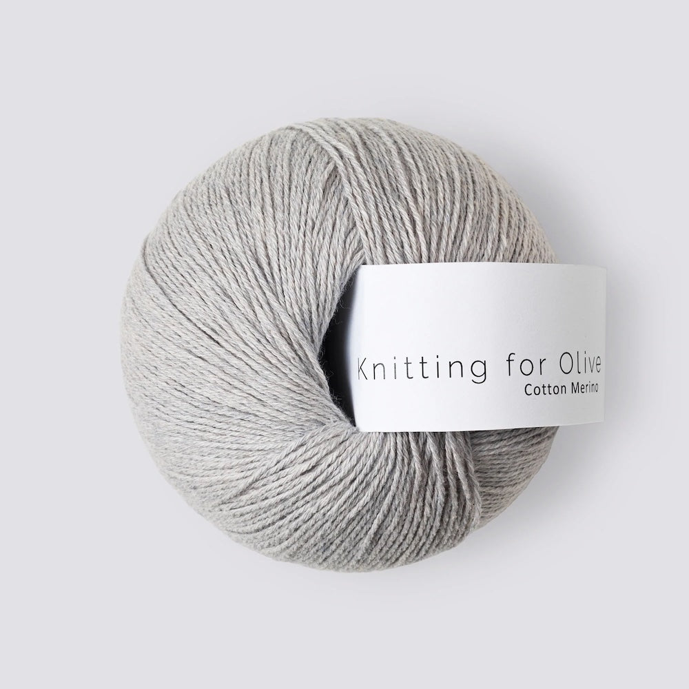 Knitting for Olive Cotton Merino Farbe pearl grey