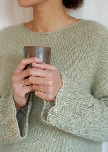 Daimi Sweater | weite Musterärmel mit Merino und Soft Silk Mohair