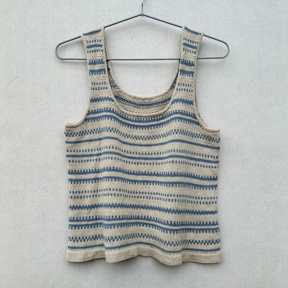 Lima Top | grafisches Muster aus Cotton Merino von Knitting for Olive