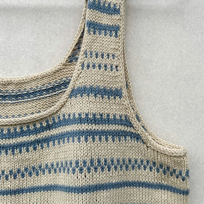 Lima Top | grafisches Muster aus Cotton Merino von Knitting for Olive