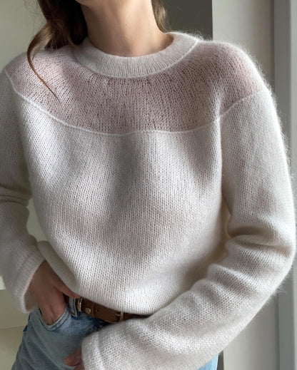 Blusa Heaven | romantica e femminile in Babyull Lanett e Tynn Silk Mohair di Sandnes Garn