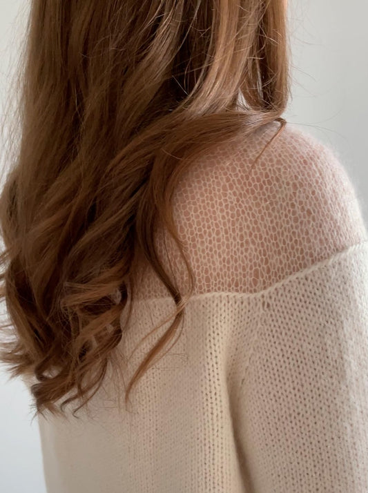 Heaven-bluse | romantisk og feminin i Babyull Lanett og Tynn Silk Mohair fra Sandnes Garn