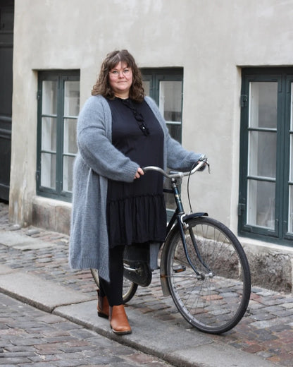 Knitting for Olive Charles Grey Cardigan mit Heavy Merino und Soft Silk Mohair 1