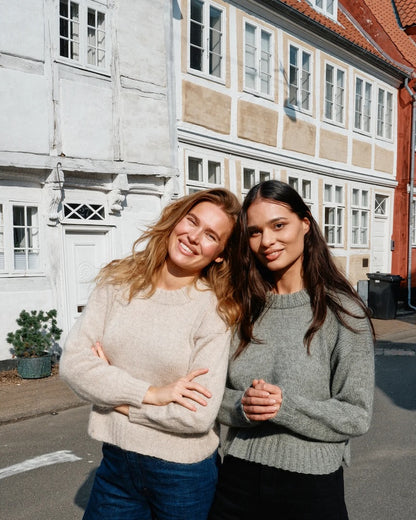 Astrid Sweater | Pullover mit geschwungenem Bündchen aus Merino und Soft Silk Mohair