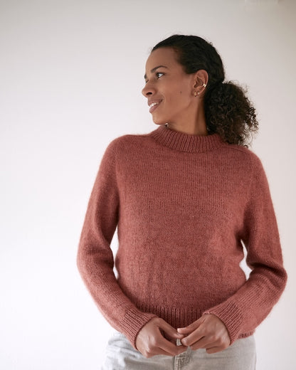 Carlie Sweater | lässig elegant aus Merino und Soft Silk Mohair von Knitting for Olive