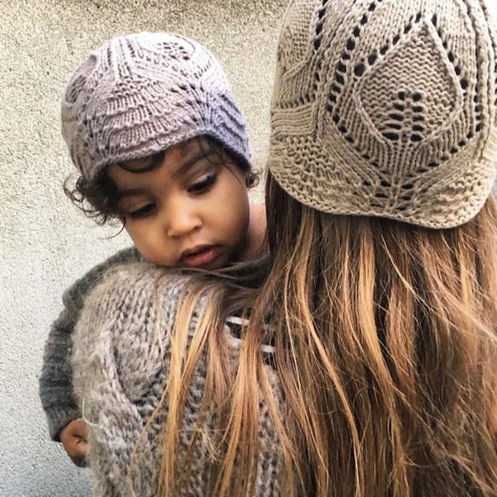 Knitting for Olive Lace Beanie mit Merino 5